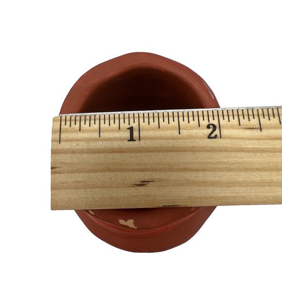 Vtg 1989 Lefton Halloween Scarecrow Ceramic Candle Holder Head Vase Fall Autumn - Picture 7 of 16